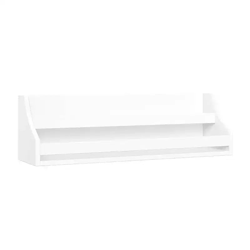 RiverRidge Kids' Book Nook Toddler Bookshelf Set for Living Room and Playroom Storage 2pc White