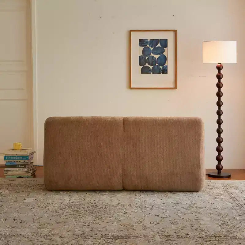 GDFStudio Acamar 63 Modern Chenille Loveseat Sofa with Deep Seat