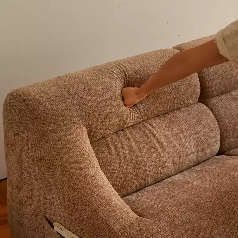 GDFStudio Acamar 63 Modern Chenille Loveseat Sofa with Deep Seat