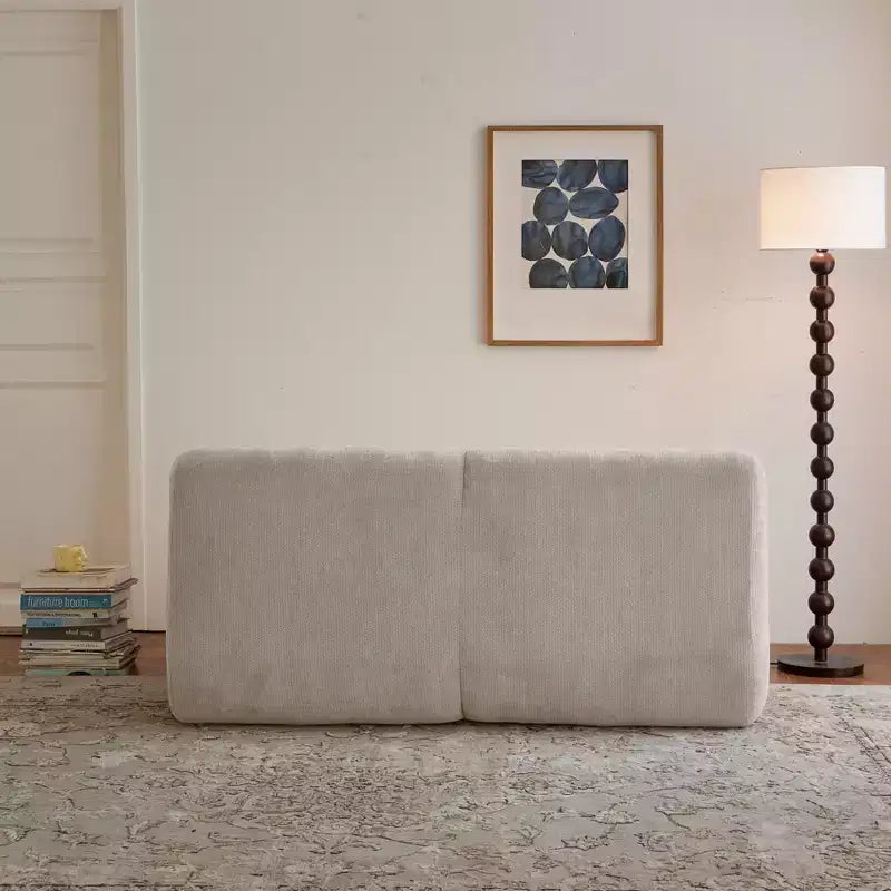 GDFStudio Acamar 63 Modern Chenille Loveseat Sofa with Deep Seat
