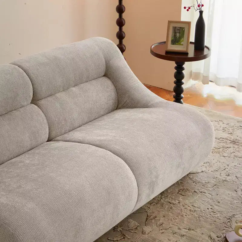 GDFStudio Acamar 63 Modern Chenille Loveseat Sofa with Deep Seat