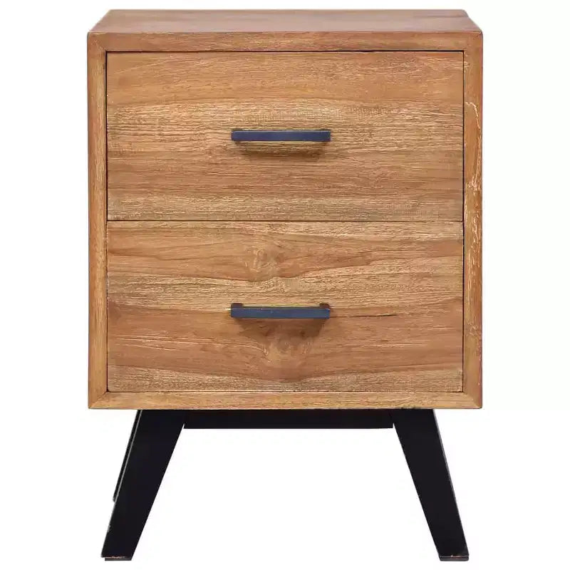 vidaXL Bedside Cabinet 15.7x13.8x21.7 Solid Teak