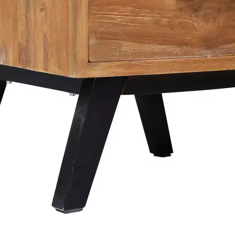 vidaXL Bedside Cabinet 15.7x13.8x21.7 Solid Teak