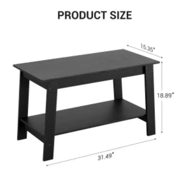 Coffee Table - MDF & PB Construction, Retro Finish for Living Room