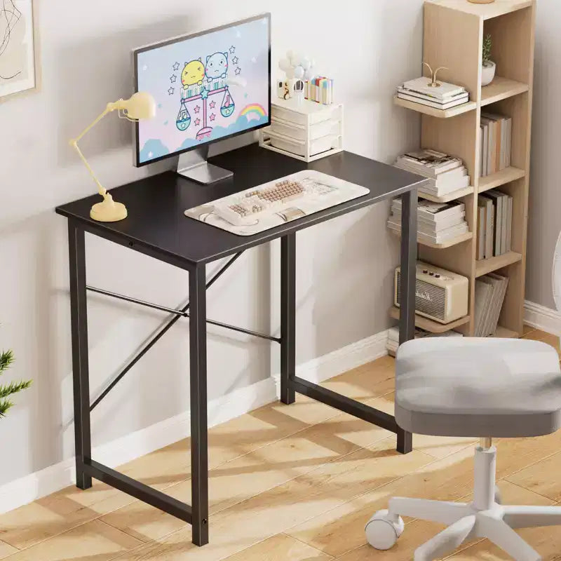 TUYOHW Computer Desk for Home Office,Modern Writing & Study Table with X-Shaped Frame,Writing Desks for Bedroom,Workspace,Dorm