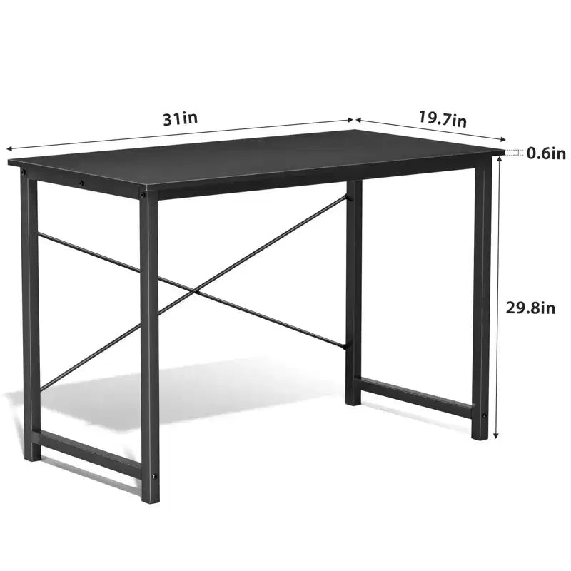 TUYOHW Computer Desk for Home Office,Modern Writing & Study Table with X-Shaped Frame,Writing Desks for Bedroom,Workspace,Dorm