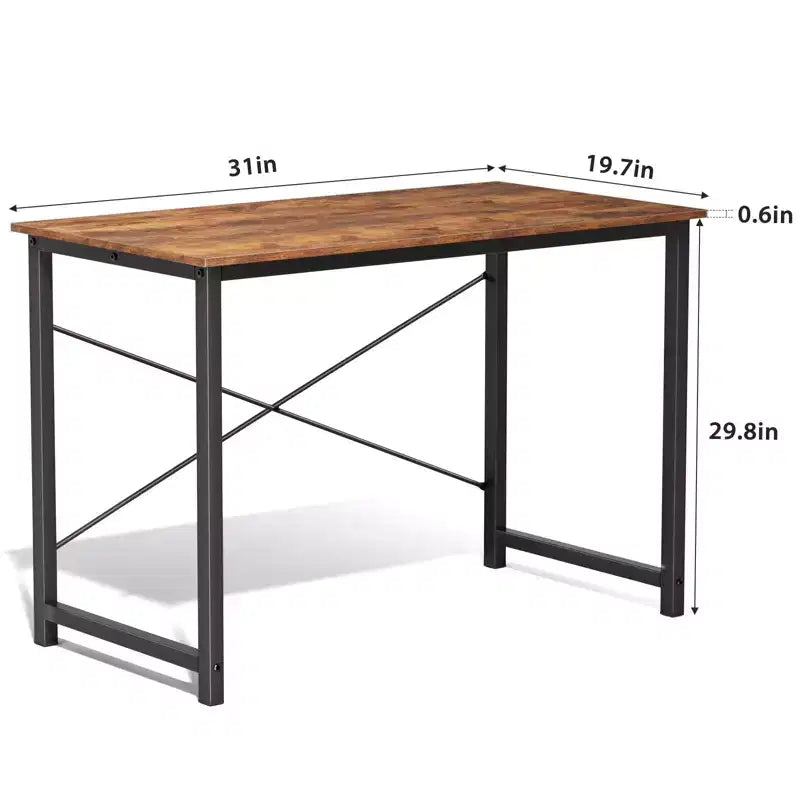TUYOHW Computer Desk for Home Office,Modern Writing & Study Table with X-Shaped Frame,Writing Desks for Bedroom,Workspace,Dorm