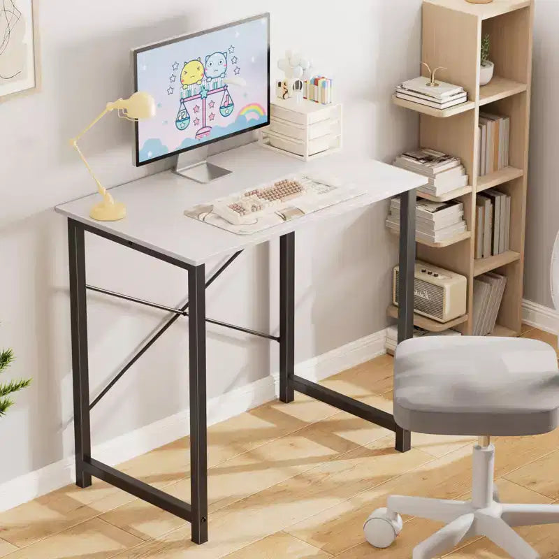 TUYOHW Computer Desk for Home Office,Modern Writing & Study Table with X-Shaped Frame,Writing Desks for Bedroom,Workspace,Dorm