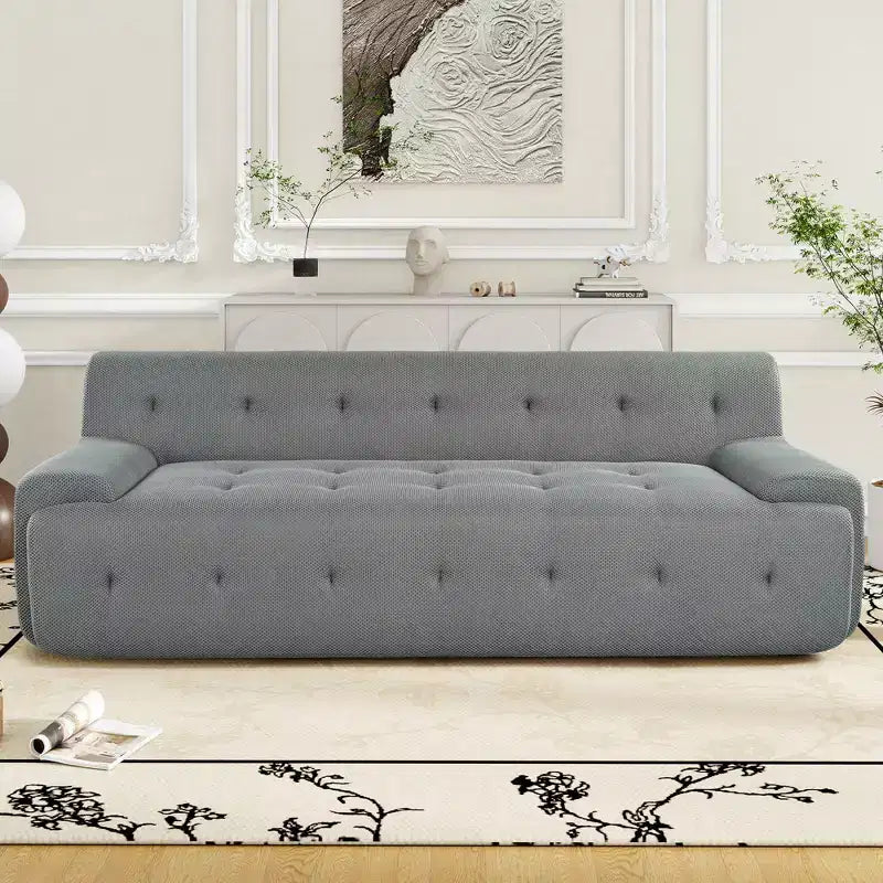 GDFStudio Polly 86.2 Modern Minimalist Style Tufted Design Upholstered Sofa