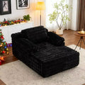 VINGLI Chaise Lounge Chair Boneless Couch Oversized Reading Chair Upholstered Bubble Fleece Cloud Couch Sofa Recliner Bed Comfy Sleeper Couches