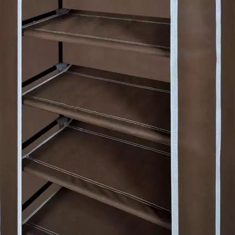 vidaXL 5 Tier Shoe Rack Tower Portable Storage Organizer with Shelf