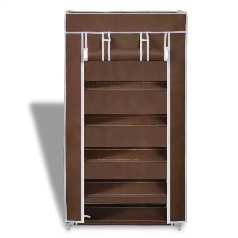 vidaXL 5 Tier Shoe Rack Tower Portable Storage Organizer with Shelf