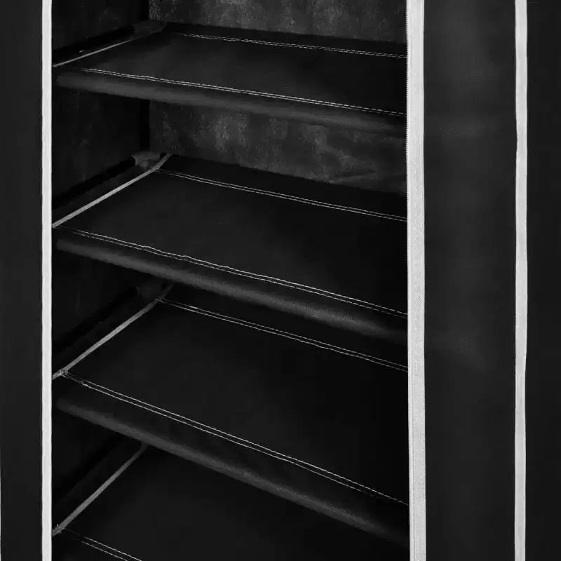 vidaXL 5 Tier Shoe Rack Tower Portable Storage Organizer with Shelf