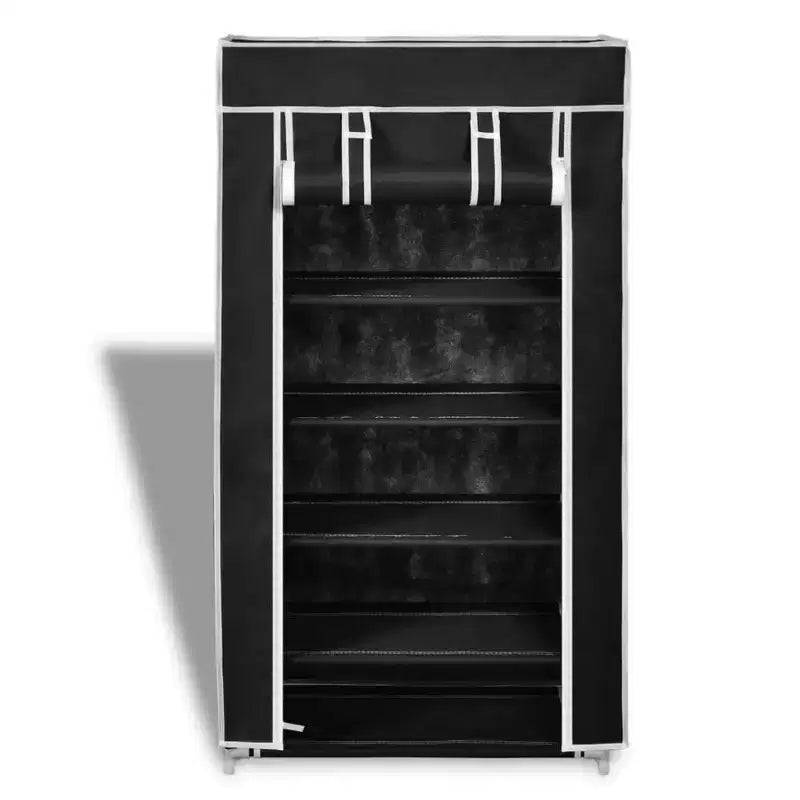 vidaXL 5 Tier Shoe Rack Tower Portable Storage Organizer with Shelf