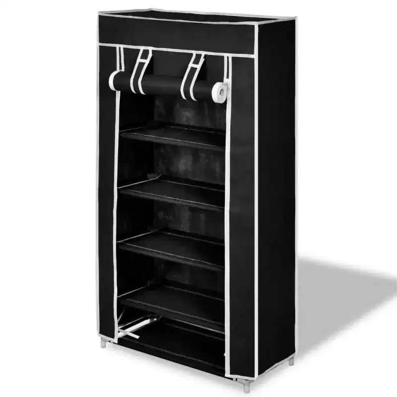 vidaXL 5 Tier Shoe Rack Tower Portable Storage Organizer with Shelf