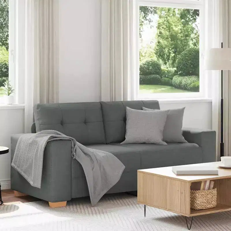vidaXL 3-Seater Sofa Black 180 cm Fabric