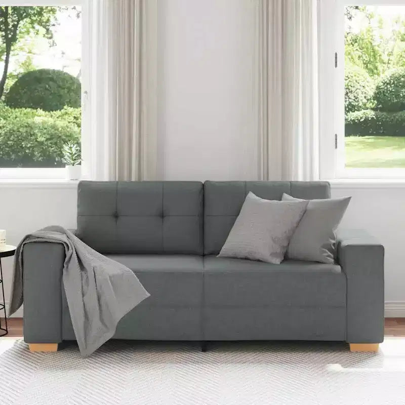 vidaXL 3-Seater Sofa Black 180 cm Fabric