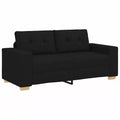 vidaXL 3-Seater Sofa Black 180 cm Fabric
