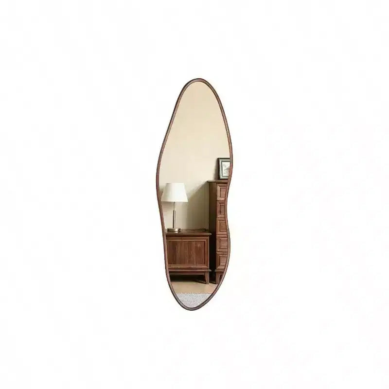 64x21 Rustic Farmhouse Mirror - Brown Wood, Full Length. Freestanding or Lean-To for Living Room, Bedroom, Entryway