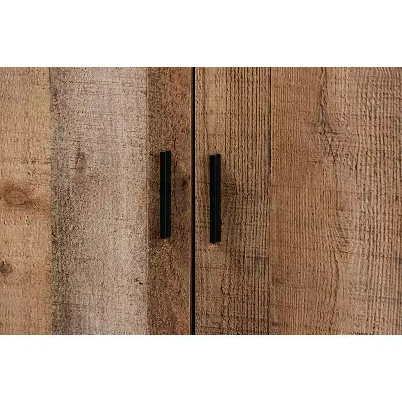 4 Door Cyrille Wood Shoe Cabinet Brown - Baxton Studio: Particle Board Construction, Freestanding Storage for 10 Pairs
