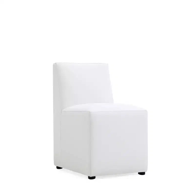 Anna Modern Square Faux Leather Dining Chair - Manhattan Comfort
