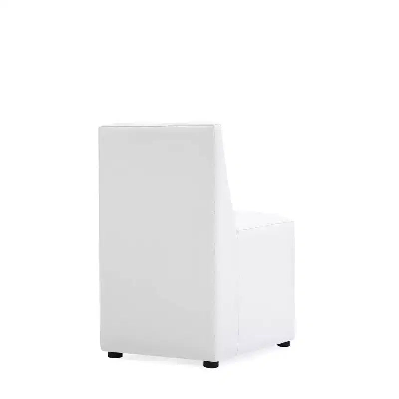 Anna Modern Square Faux Leather Dining Chair - Manhattan Comfort