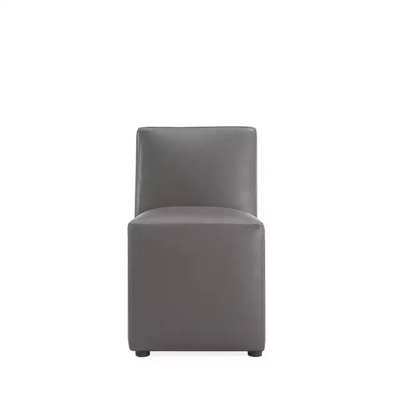 Anna Modern Square Faux Leather Dining Chair - Manhattan Comfort