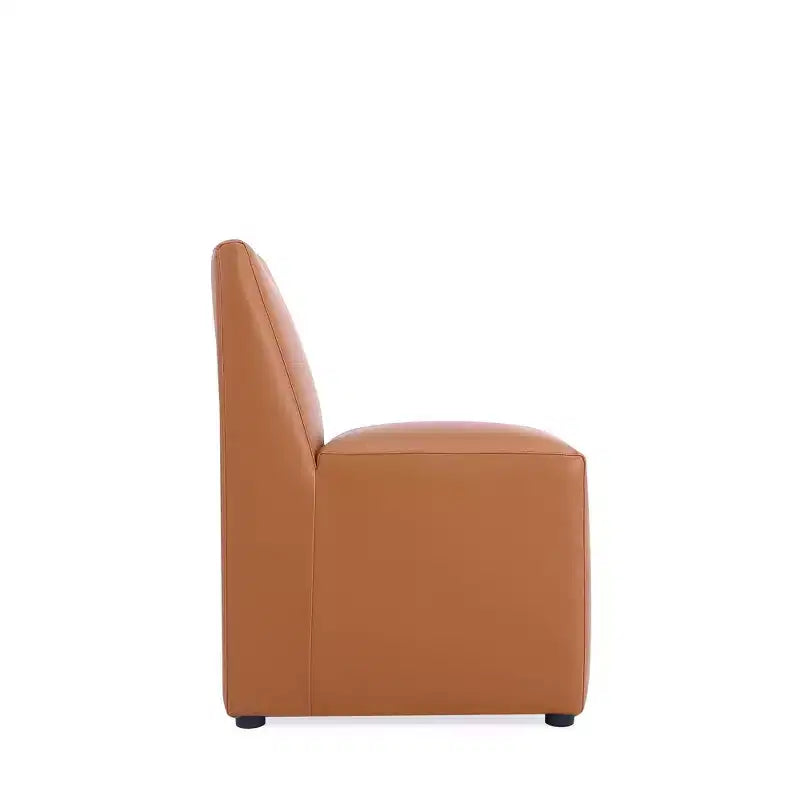 Anna Modern Square Faux Leather Dining Chair - Manhattan Comfort