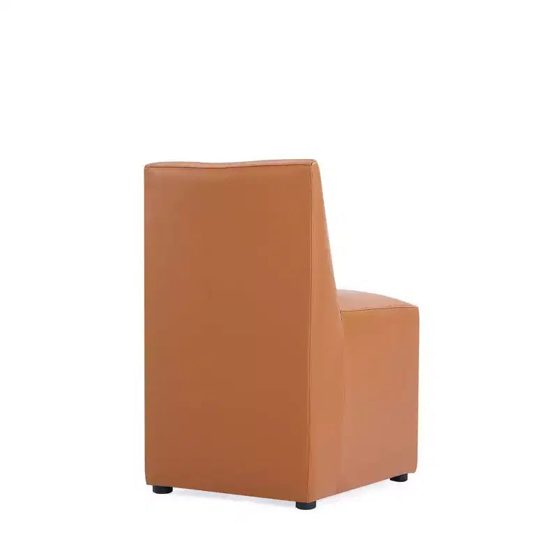 Anna Modern Square Faux Leather Dining Chair - Manhattan Comfort