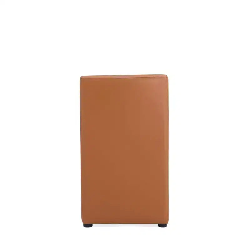 Anna Modern Square Faux Leather Dining Chair - Manhattan Comfort