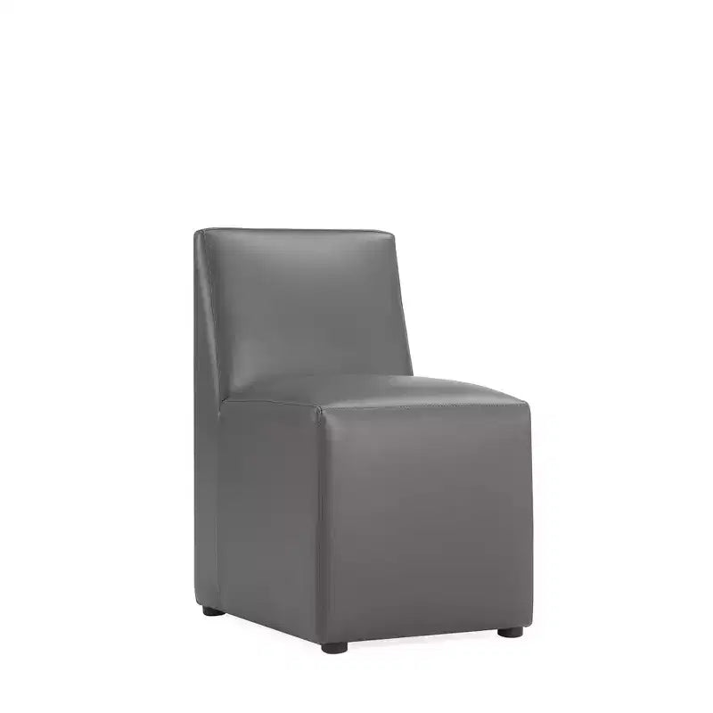 Anna Modern Square Faux Leather Dining Chair - Manhattan Comfort
