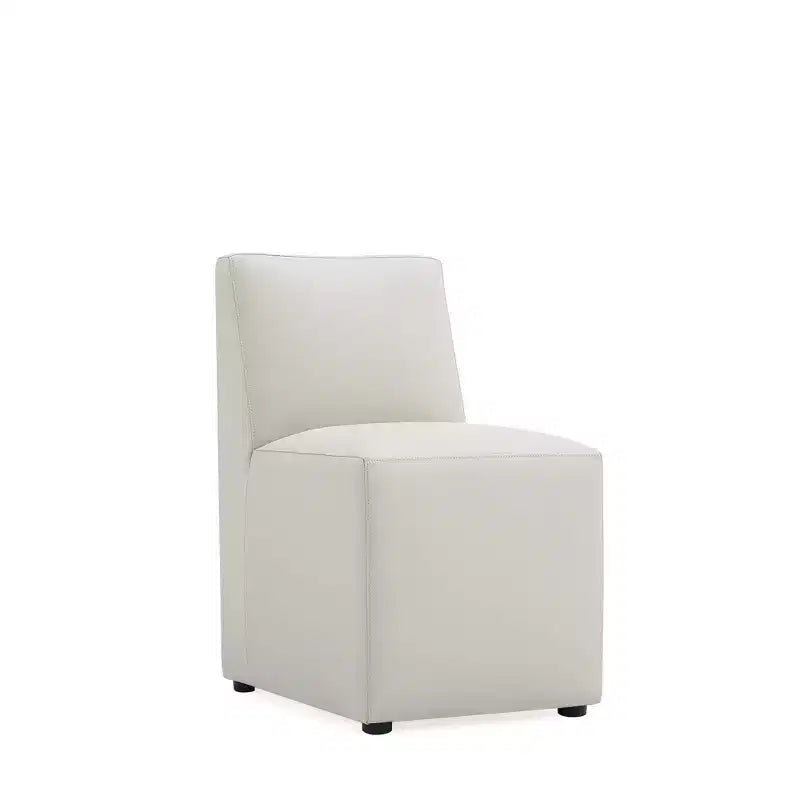 Anna Modern Square Faux Leather Dining Chair - Manhattan Comfort