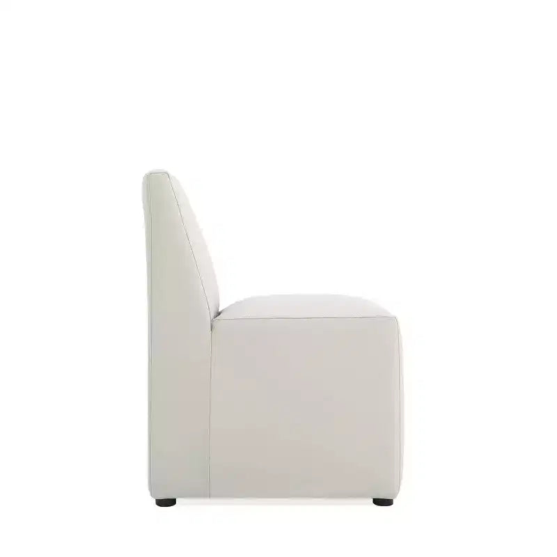 Anna Modern Square Faux Leather Dining Chair - Manhattan Comfort