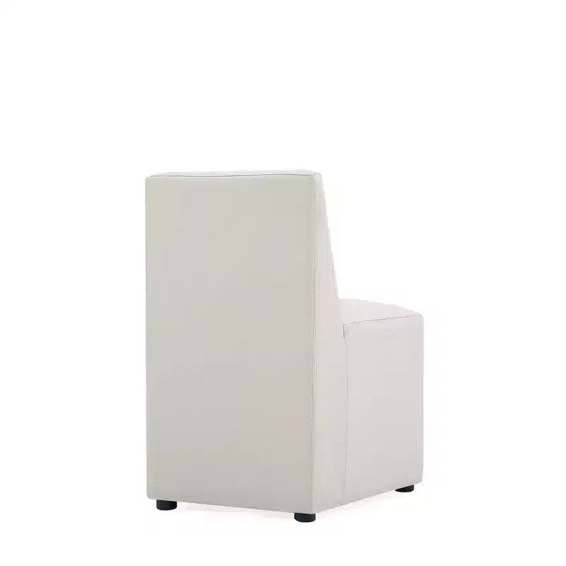 Anna Modern Square Faux Leather Dining Chair - Manhattan Comfort