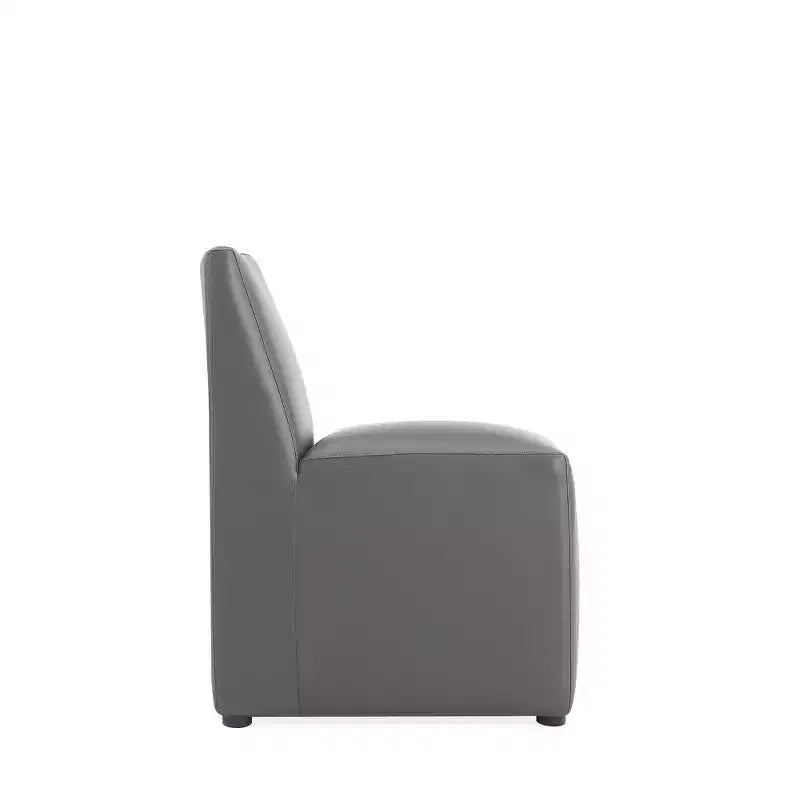 Anna Modern Square Faux Leather Dining Chair - Manhattan Comfort