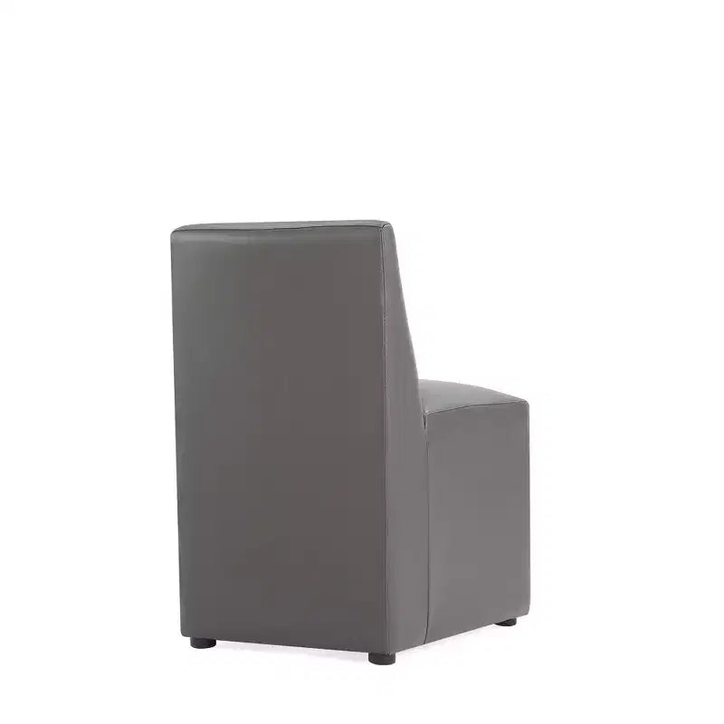 Anna Modern Square Faux Leather Dining Chair - Manhattan Comfort