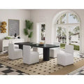 Anna Modern Square Faux Leather Dining Chair - Manhattan Comfort