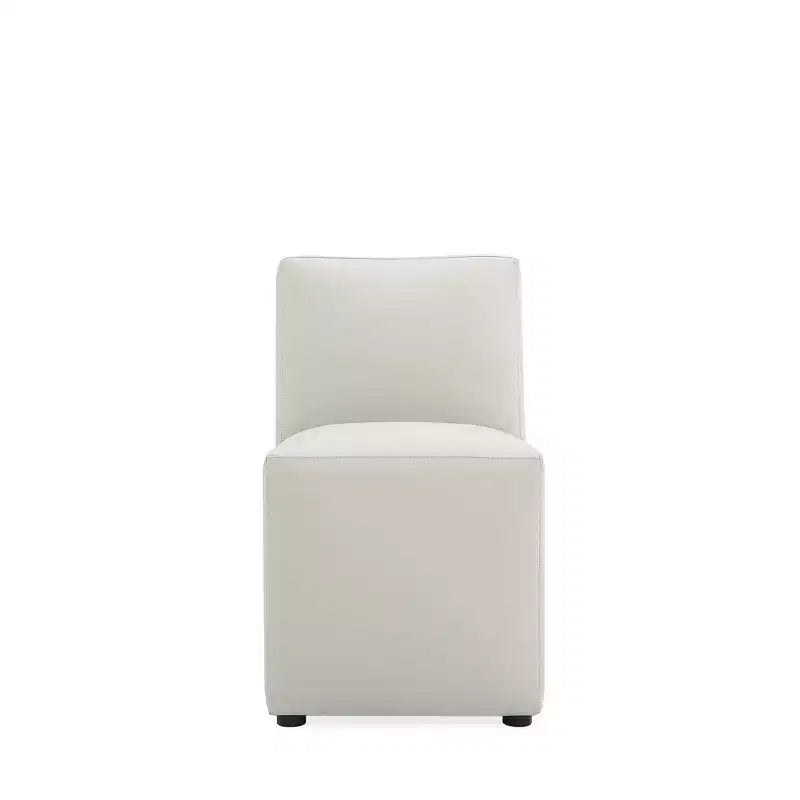 Anna Modern Square Faux Leather Dining Chair - Manhattan Comfort
