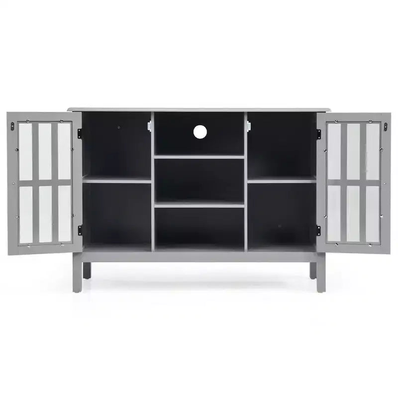 Costway Wood TV Stand Entertainment Media Center Console for TV up to 50''