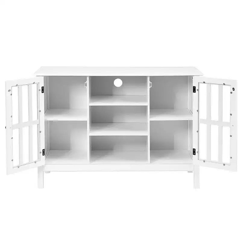 Costway Wood TV Stand Entertainment Media Center Console for TV up to 50''