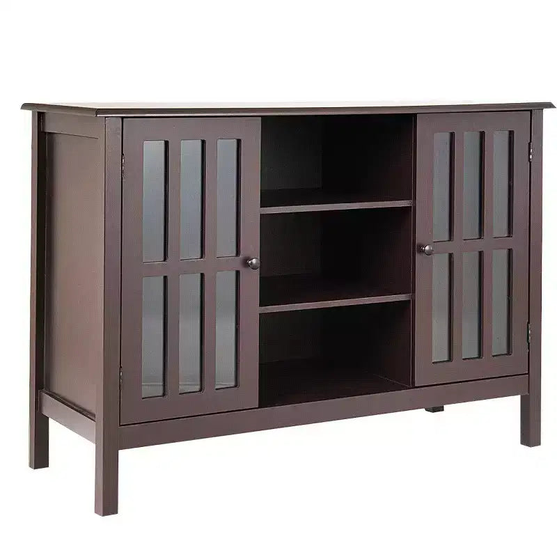 Costway Wood TV Stand Entertainment Media Center Console for TV up to 50''